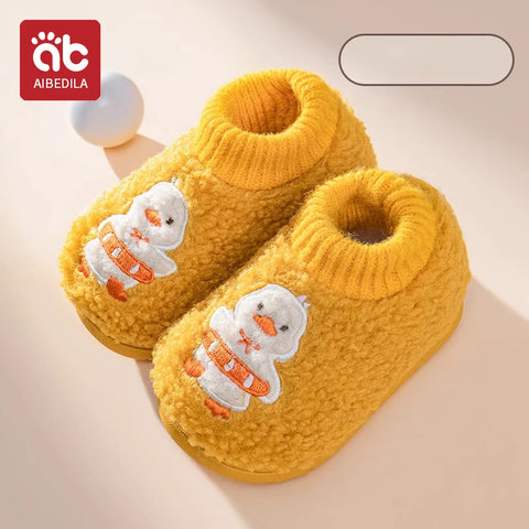 AIBEDILA Winter Kinder Dikke Warme Pantoffels