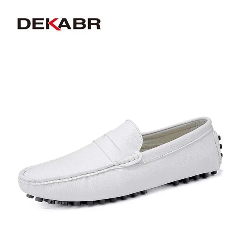 DEKABR Größe 49 Herren Freizeitschuhe - Loafer aus echtem Leder
