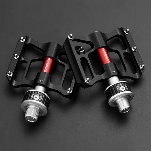 ROCKBROS MTB Bicycle Pedals - Quick Release, Rainproof, Non-slip Design for Road and Mountain Biking