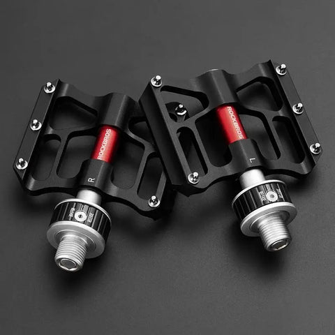 ROCKBROS MTB Bicycle Pedals - Quick Release, Rainproof, Non-slip Design for Road and Mountain Biking