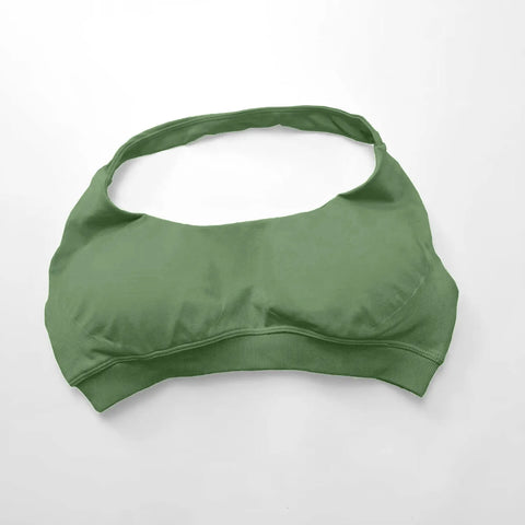 NCLAGEN Impact Sports Bra for Women - High Support Halter Top for Gym and Yoga