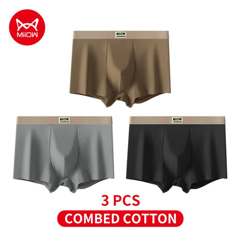 MiiOW 3-delige boxershorts voor heren van biologisch katoen 