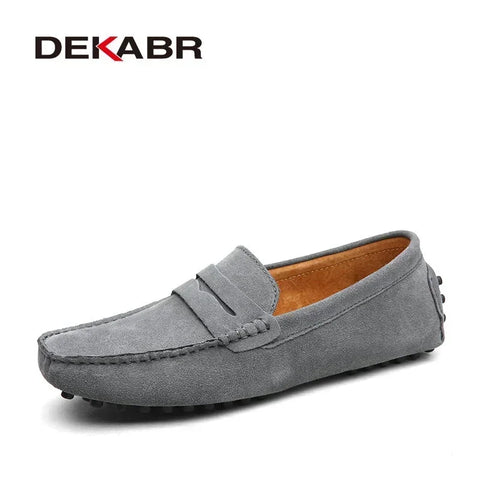 DEKABR Echte leren mocassins voor heren 