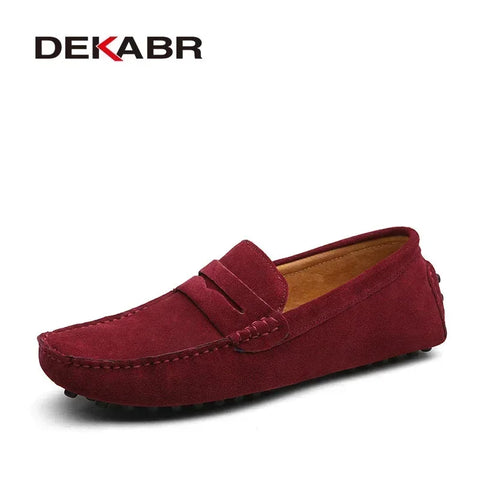 DEKABR Echte leren mocassins voor heren 