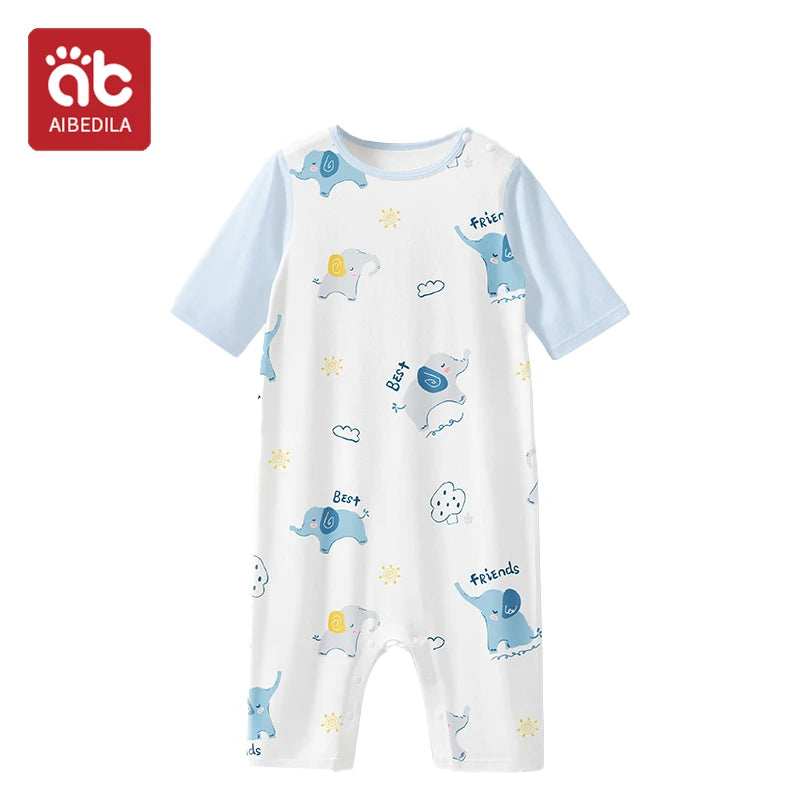 AIBEDILA Zomer Baby Peuter Bodysuits - Comfortabel &amp; Stijlvol voor Kleine Avonturen 