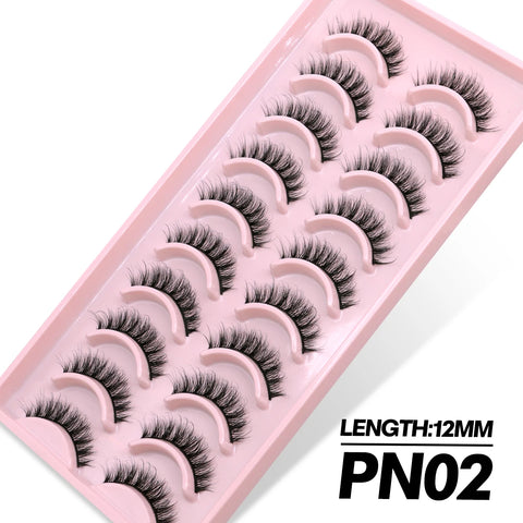 GROINNEYA 3D Faux Mink Lashes – 5/10 Pairs
