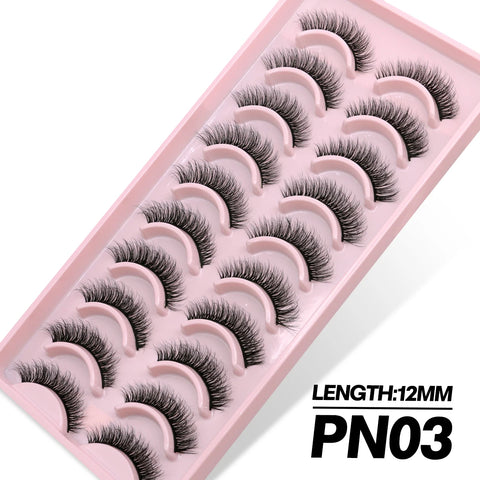 GROINNEYA 3D Faux Mink Lashes – 5/10 Pairs