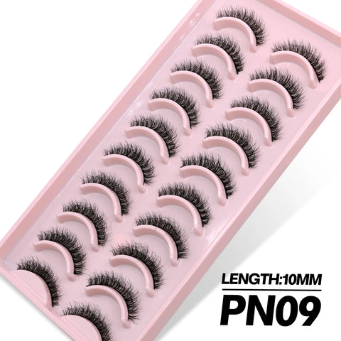 GROINNEYA 3D Faux Mink Lashes – 5/10 Pairs