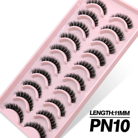 GROINNEYA 3D Faux Mink Lashes – 5/10 Pairs