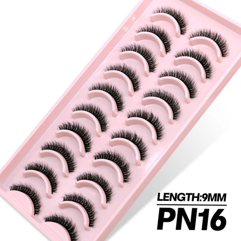 GROINNEYA 3D Faux Mink Lashes – 5/10 Pairs