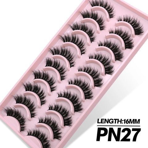 GROINNEYA 3D Faux Mink Lashes – 5/10 Pairs