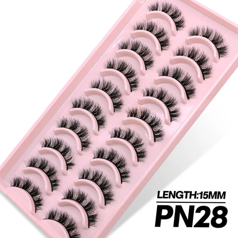 GROINNEYA 3D Faux Mink Lashes – 5/10 Pairs