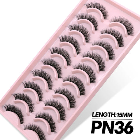 GROINNEYA 3D Faux Mink Lashes – 5/10 Pairs