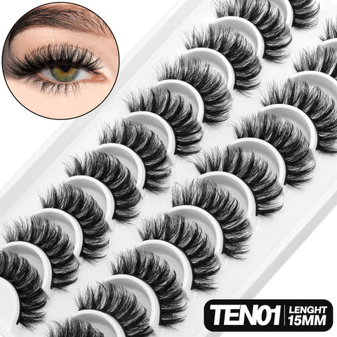 GROINNEYA 3D Mink Lashes - 5/10 paar