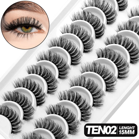 GROINNEYA 3D Mink Lashes - 5/10 paar