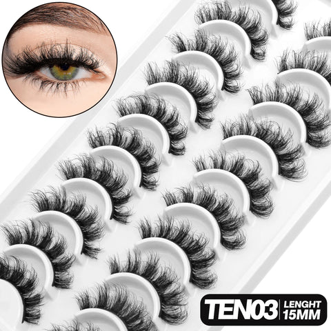 GROINNEYA 3D Mink Lashes - 5/10 paar