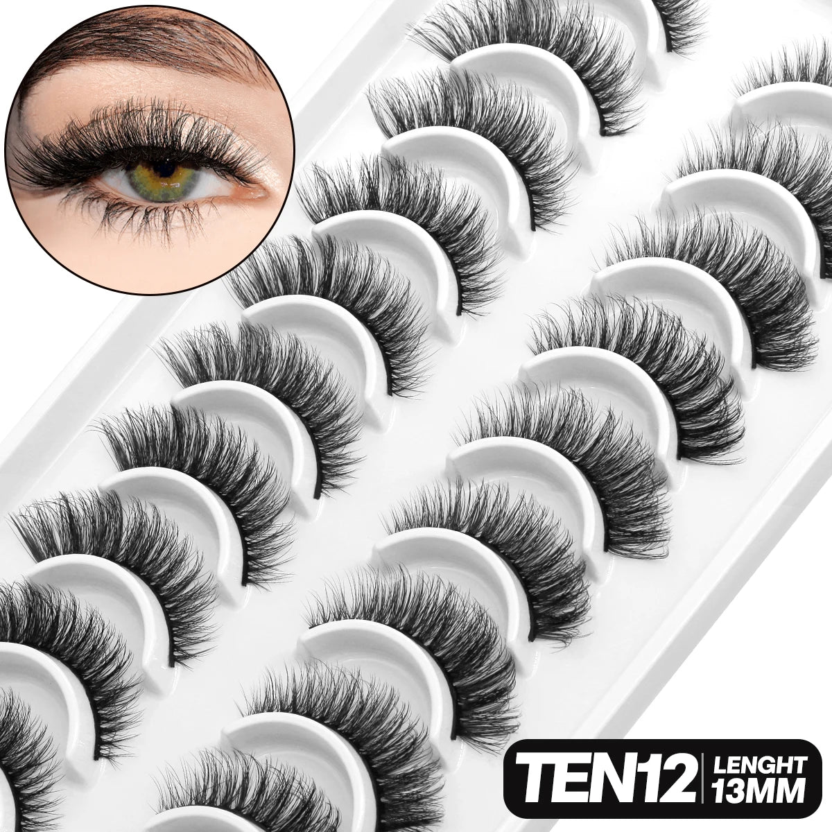 GROINNEYA 3D Mink Lashes - 5/10 paar