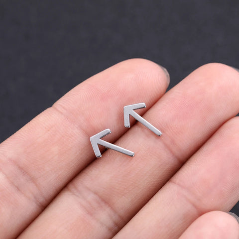 Skyrim Nordic Runes Letter Earring Amulet - Stainless Steel Stud Jewelry for Women and Girls