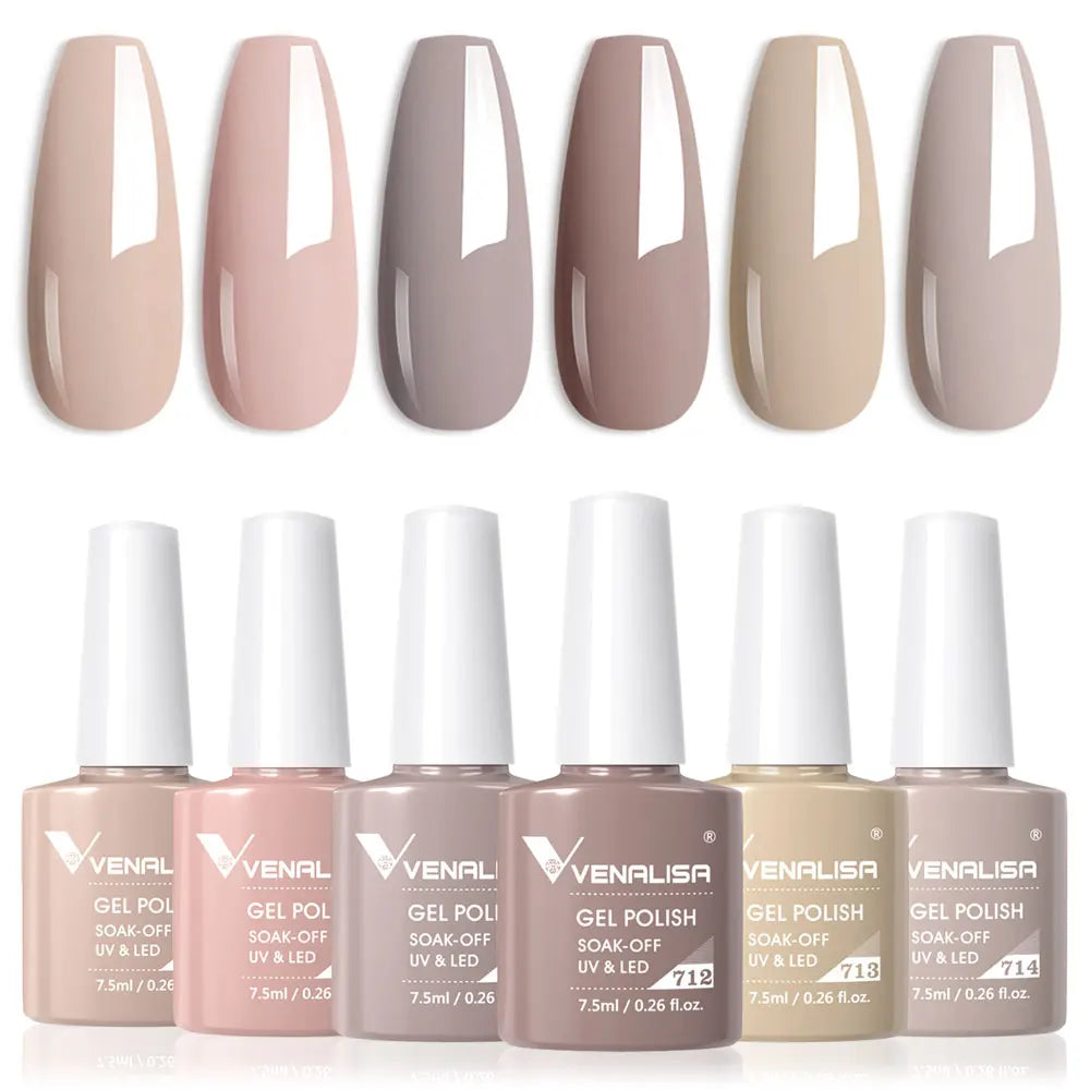 Venalisa HEMA GRATIS Nagelgellak Glitter - French Nail Jelly Pink Nude Collectie