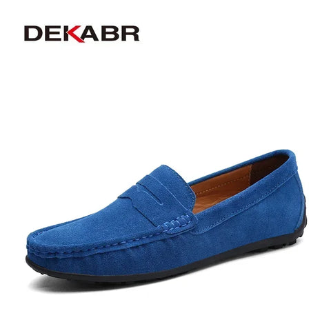 DEKABR Echte leren mocassins voor heren 