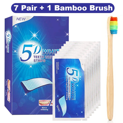 5D Teeth Whitening Strips - Effective Home Use Whitening Kit