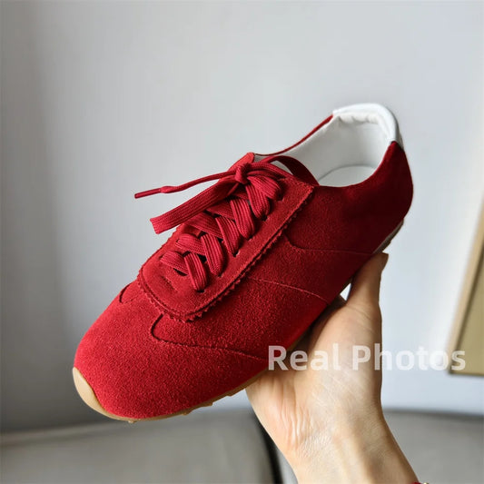 FEDONAS 2025 Quality Women Suede Sneakers