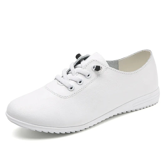 WOIZGIC Women's Genuine Leather Flats Shoes