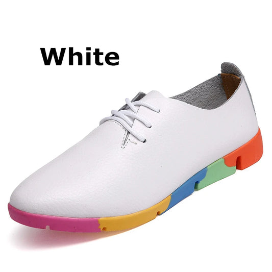 WOIZGIC Women’s Casual Leather Flats