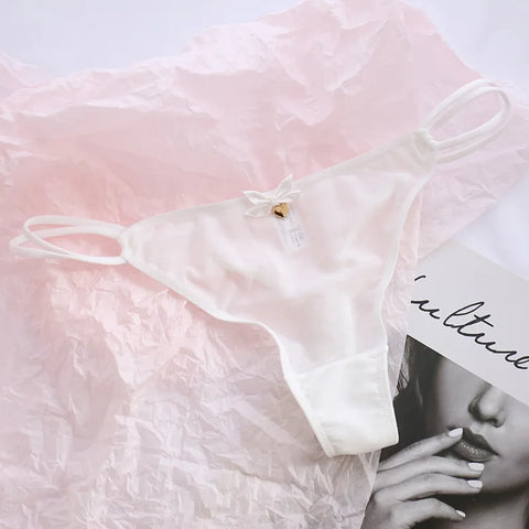 Cute G-String Thongs for Girls Aged 12-16 | Soft Silk Bikini Panties