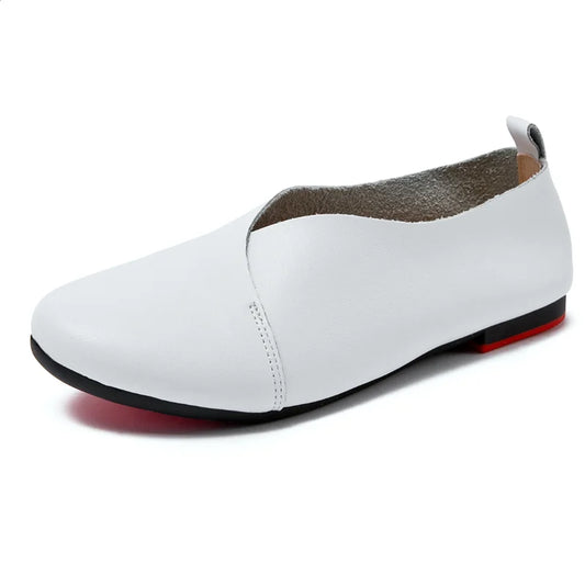 AIYUQI Women's Genuine Leather Flat Shoes