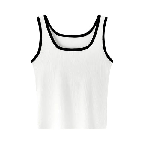 Semir Cropped U-hals vest voor dames 