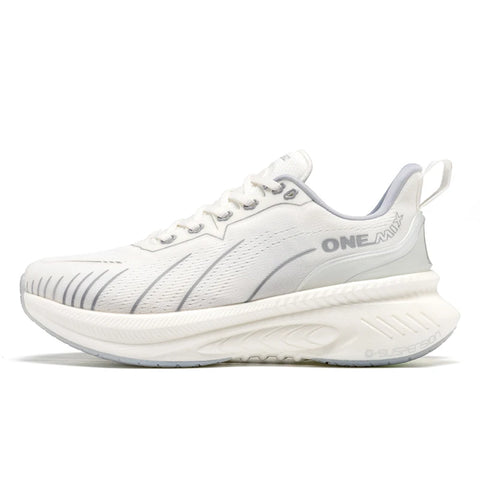 ONEMIX Women's Black Breathable Running Sneakers - Stylish Pink Fashion Sports Shoes with Free Shipping
