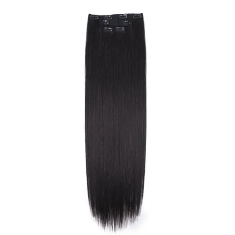 FASHION IDOL 8 Clips In Hair Extensions - Lang Steil Blond 60CM