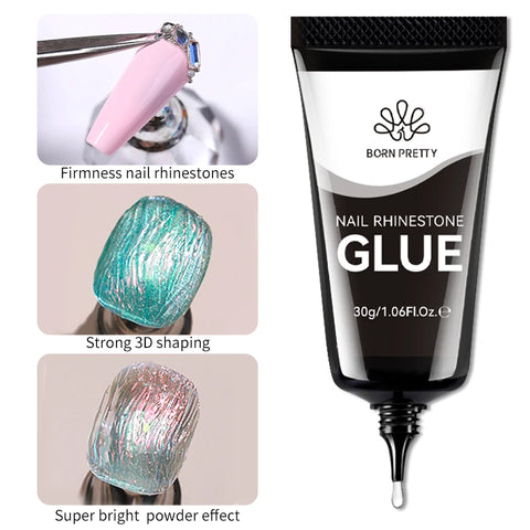 BORN PRETTY 10g Gel Nail Glue for Rhinestones