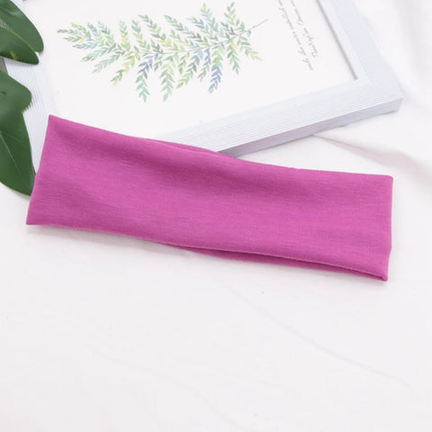Elastic Cotton HairBand Fashion Headbands for Women and Men - Solid Running, Fitness, Yoga, and Makeup Accessories