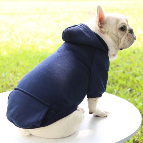 Stylish Dog Winter Hooded Sweatshirt for Small to Medium Pets
