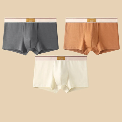 3Pcs Men's Comfortable Cotton Boxer Shorts