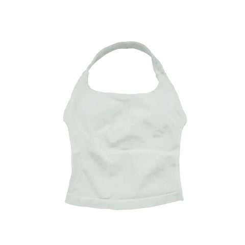 NCLAGEN Women's Longline Strappy Gym Halter Top - Padded Activewear for Yoga, Fitness & Running