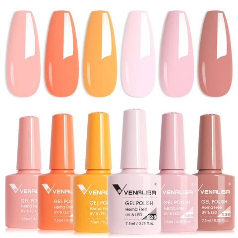 Venalisa HEMA GRATIS Nagelgellak Glitter - French Nail Jelly Pink Nude Collectie