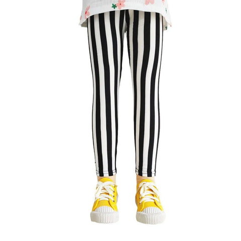 Cute Flower Print Girls Leggings