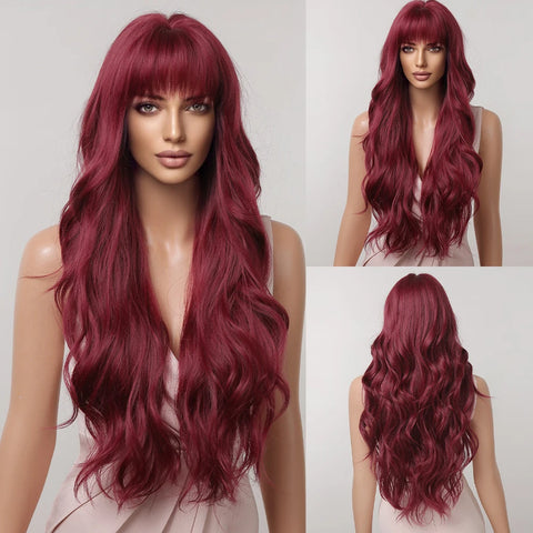 DropShipping EASIHAIR Long Blonde Ombre Synthetic Wigs for Women - Wavy High Density Cosplay Wig