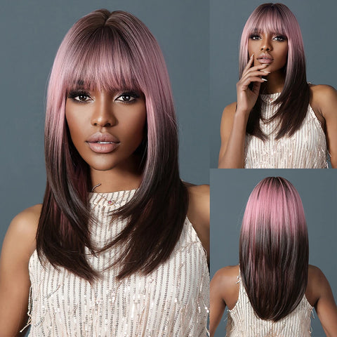 DropShipping EASIHAIR Long Blonde Ombre Synthetic Wigs for Women - Wavy High Density Cosplay Wig