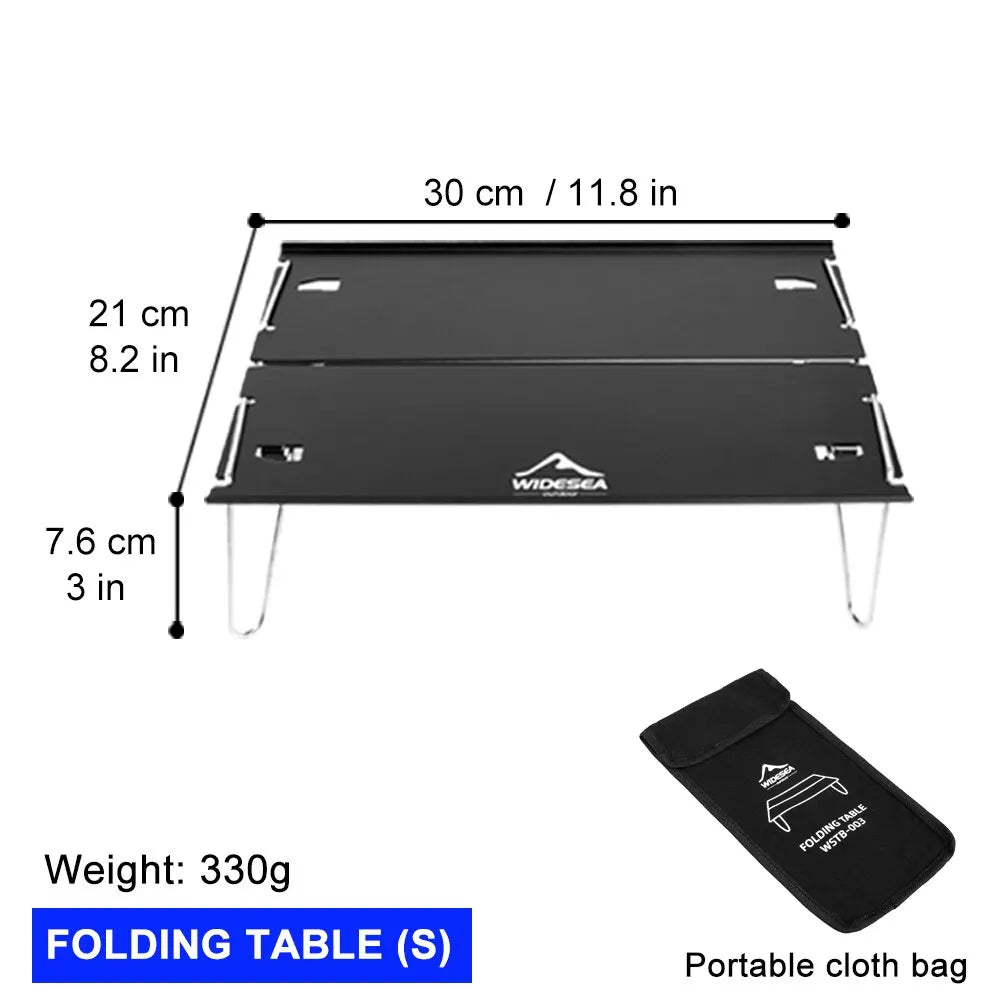 Widesea Camping Foldable Table - Lightweight Outdoor Desk for Picnics, Fishing, and Adventure