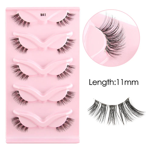 YSDO Half Lashes - 5/7/10 Pairs of Soft Natural Cat Eye Lashes