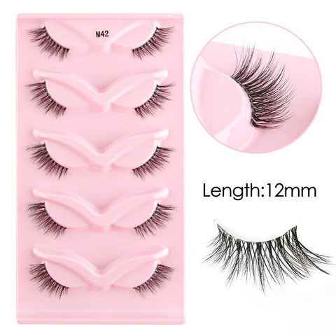 YSDO Half Lashes - 5/7/10 Pairs of Soft Natural Cat Eye Lashes
