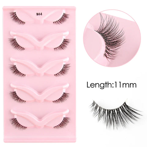 YSDO Half Lashes - 5/7/10 Pairs of Soft Natural Cat Eye Lashes
