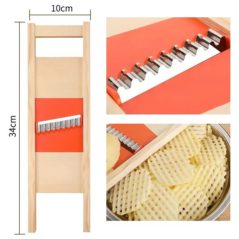 Aardappelsnijder, aardappelroostermes - Groentesnijder Gadgets 