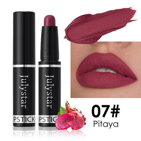 10 Color Nude Brown Matte Lipstick Pen - Waterproof Velvet Lip Tint Pencil