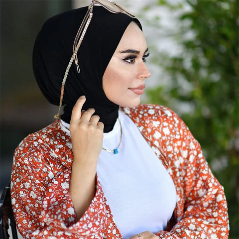 Fashion Muslim Hijab Caps - Solid Underscarf for Women