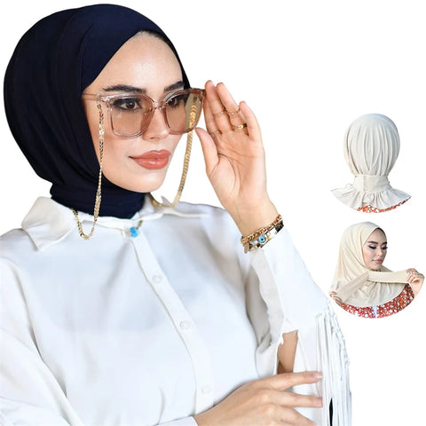 Fashion Muslim Hijab Caps - Solid Underscarf for Women